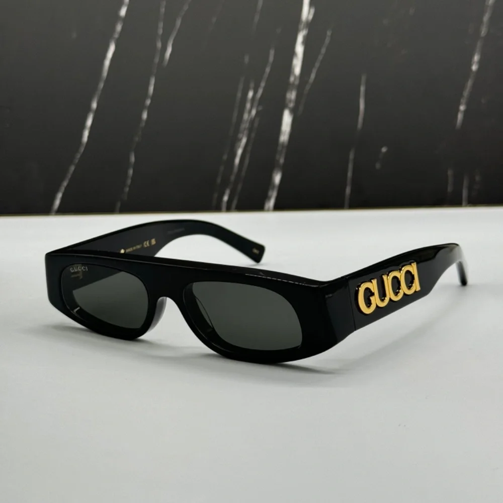 NEW GG1771S 001 GUCCI BLACK GREY GEOMETRIC WOMEN GUCCI SUNGLASSES
